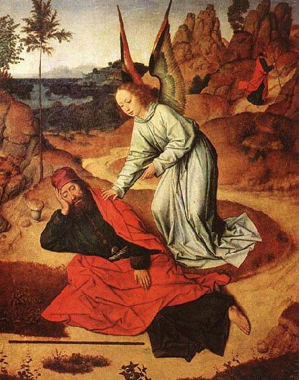 Dieric Bouts Prophet Elijah in the Desert oil painting image